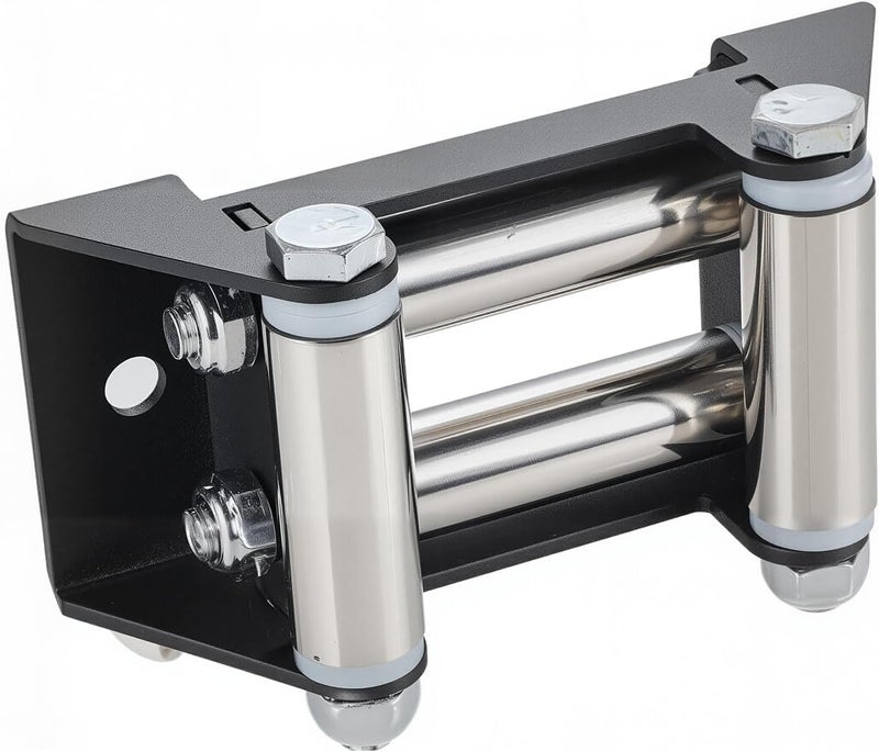 Wacece 4-Way Winch Roller Fairlead for ATV/UTV, 4 7/8" Bolt Centers, Fits 2000-3500 lbs Winches,#45 Carbon Steel Construction, ATV Winch Accessories - Image 5